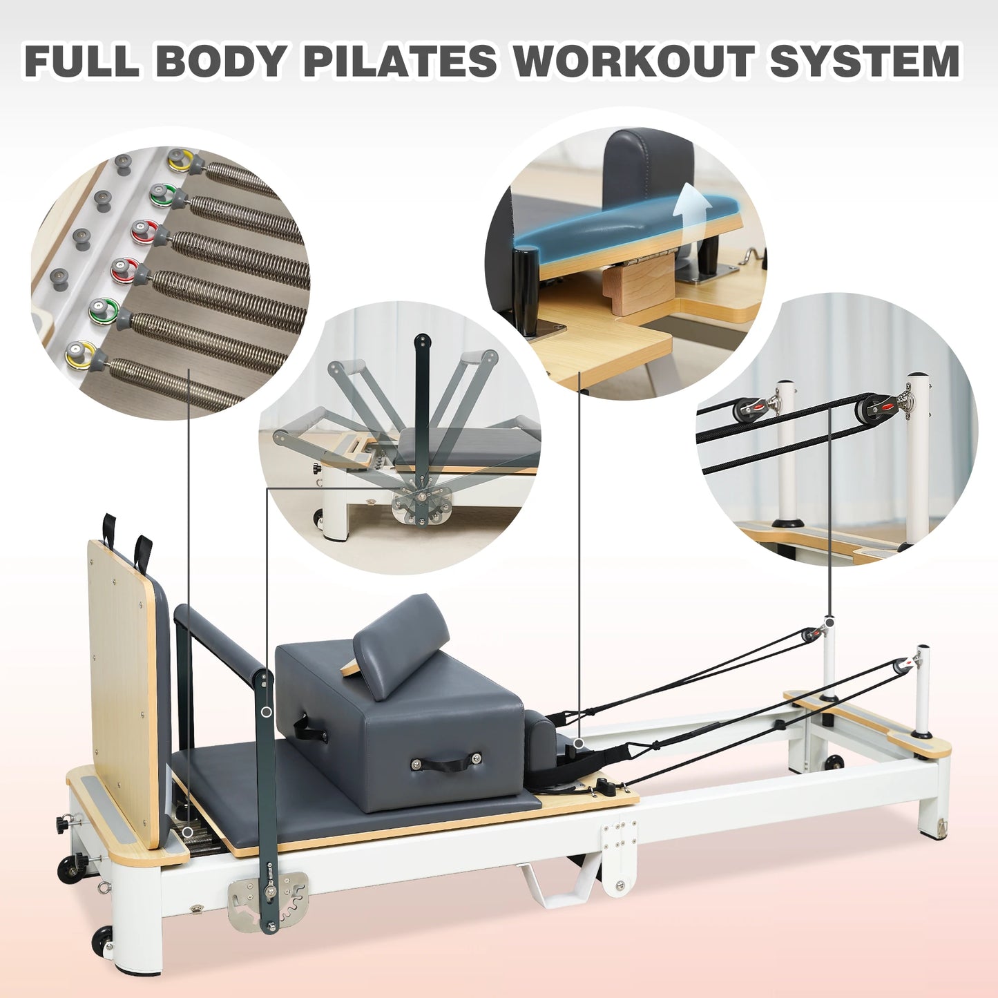 Foldable Aluminum Pilates Reformer