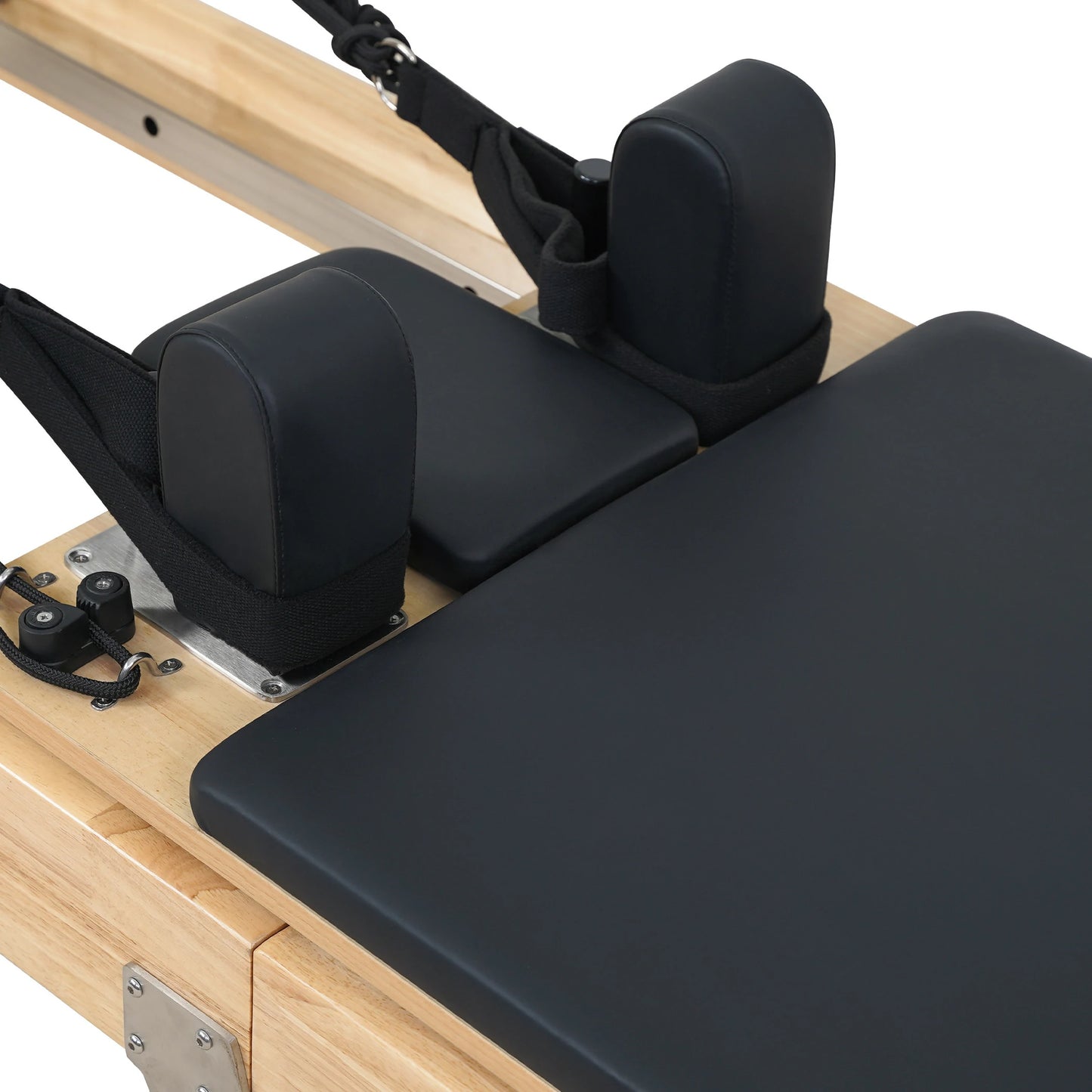 1GKU Oak Folding Classic Pilates Reformer Black