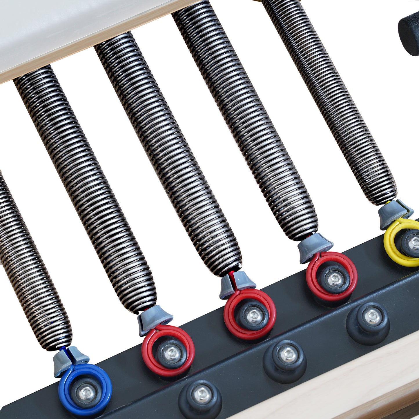 1GKU Wood-Leg Foldable Pilates Reformer White