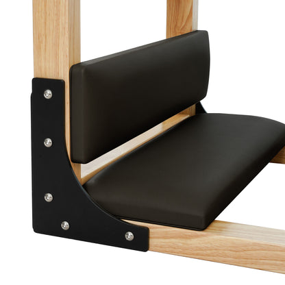 1GKU Oak Wood Ladder Barrel Black