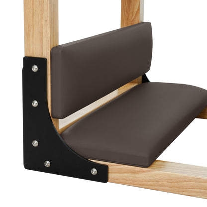 1GKU Oak Wood Ladder Barrel Mocha