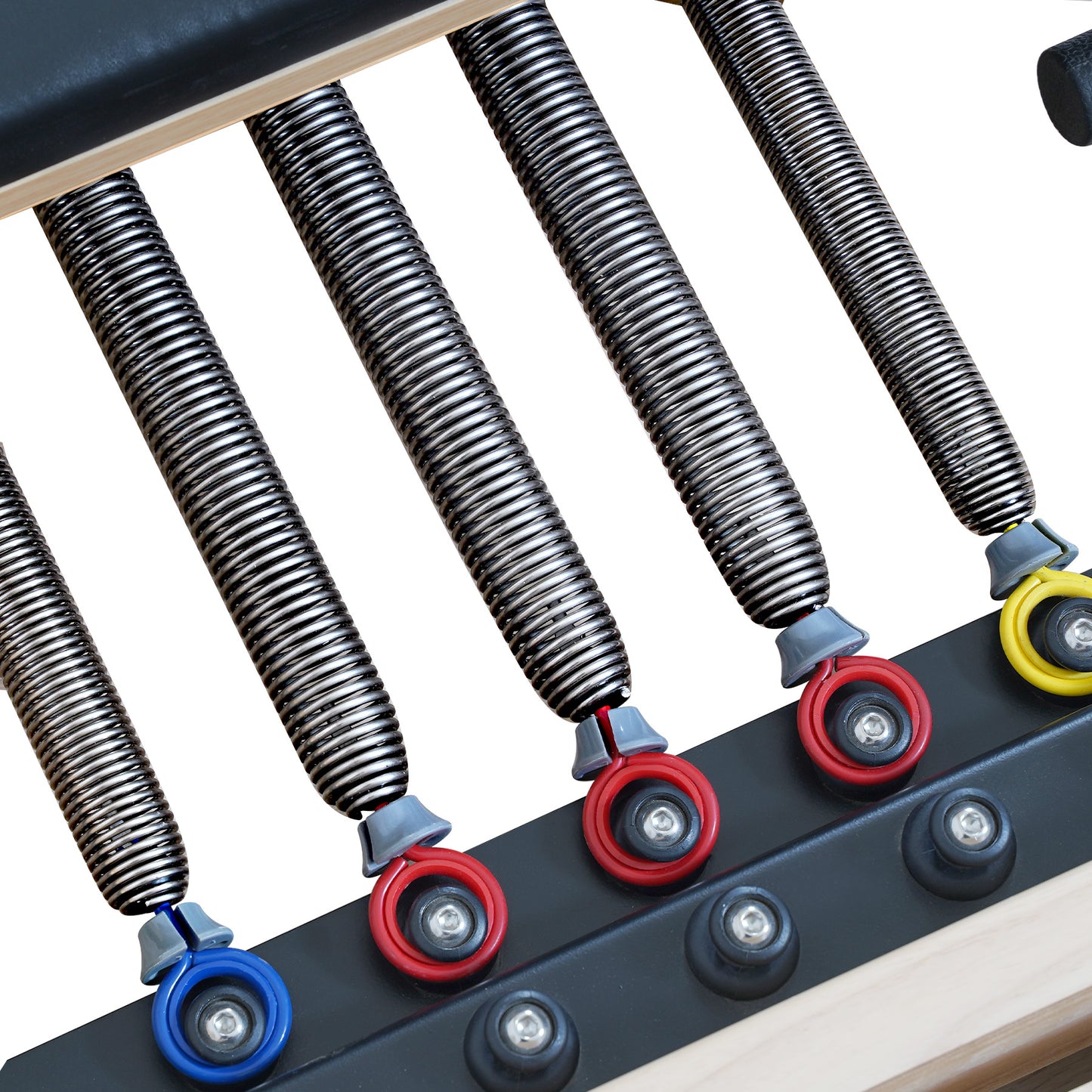 1GKU Wood-Leg Foldable Pilates Reformer Black