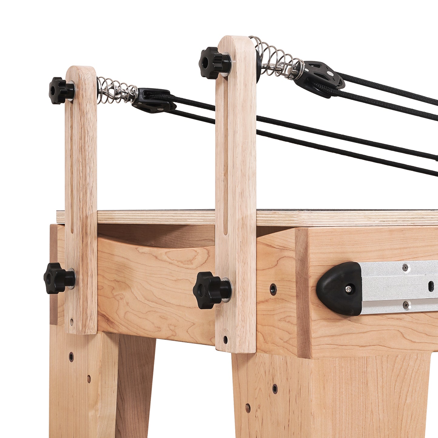 1GKU Maple Full Track Split Glide Pilates Reformer Black