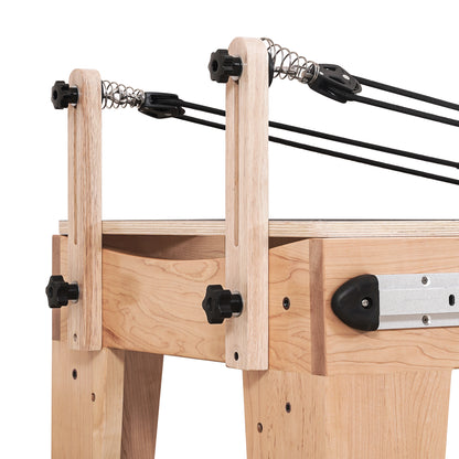 1GKU Maple Full Track Split Glide Pilates Reformer Black