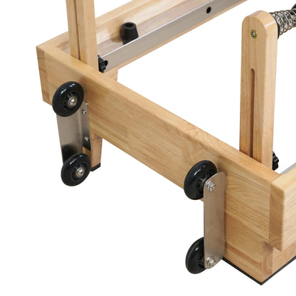 1GKU Oak Folding Classic Pilates Reformer Orange