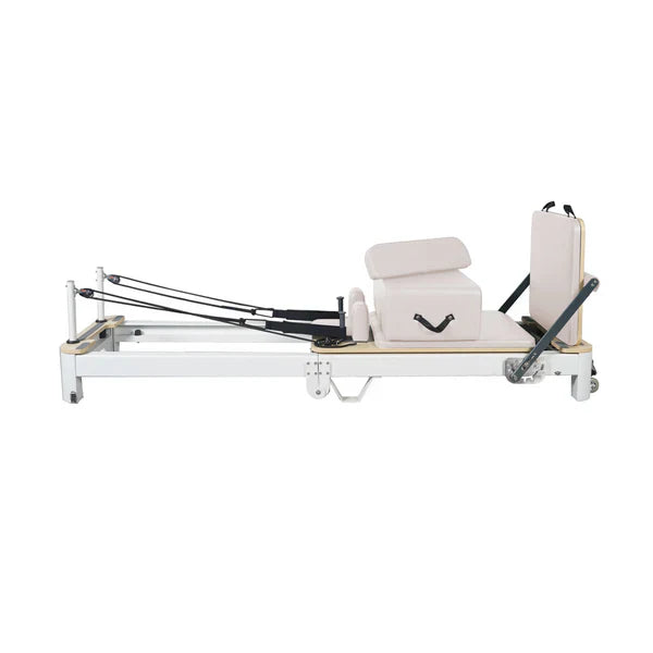Folding Pilates Aluminum Alloy Reformer White