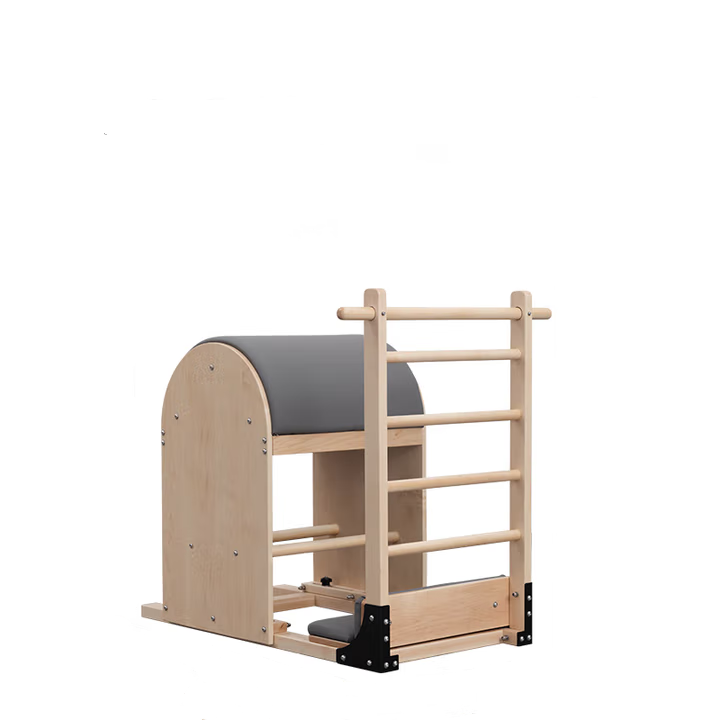 1GKU Maple Pilates Ladder Barrel Grey